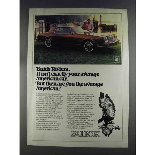 1980 Buick Riviera Ad - Isn't Exactly Average