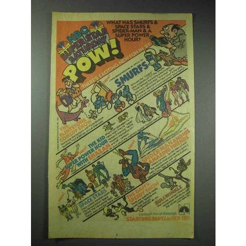 1981 NBC TV Ad: Flintstones, Smurfs, Shazam, Bullwinkle