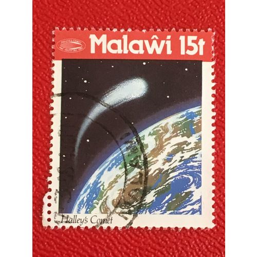 Malawi 1986 Halley's Comet 15t Above Earth Used SG 743 Sc 479 postage stamp