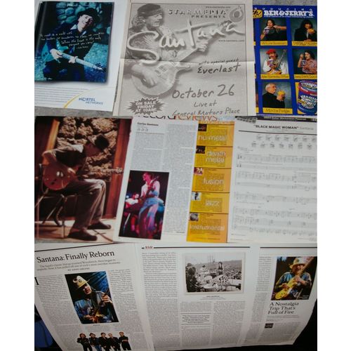 CARLOS SANTANA 88x CLIPPINGS incl 1980s Japan