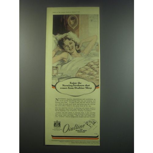 1949 Ovaltine Drink Ad - Enjoy the morning freshness that comes from Ovaltine