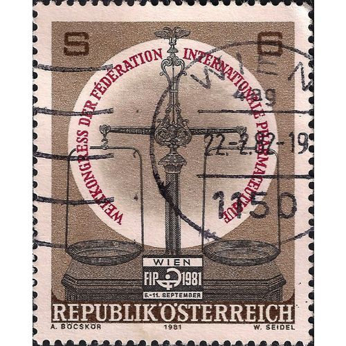 AUSTRIA, Pharmaceutical Organisation, brown 1981, 6s