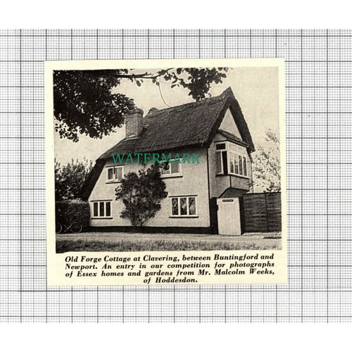 C2594) Old Forge Cottage Clavering Essex - 1966 Clip