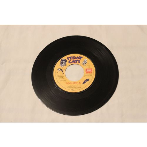 Stray Cats 45 & Picture Sleeve-SEXY+17-LOOKIN' BETTER EVERY BOTTLE STEREO