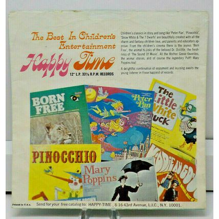 Tubby Tuba 45 RPM Children (Picture Paper Sleeve Only) (S1A)