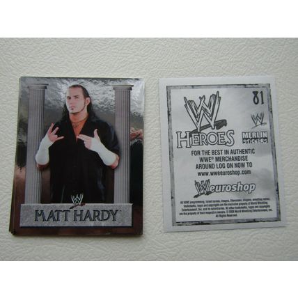 Topps - Merlin 2008 WWE Heroes Wresting Stickers 1-216 & P1-P15 Variants (EB2)