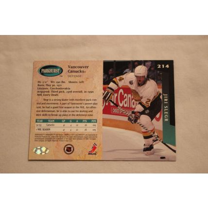 Jiri Slegr 1993/94 Parkhurst EMERALD ICE NO. 214