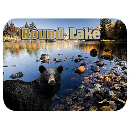 Round Lake Fridge Magnet