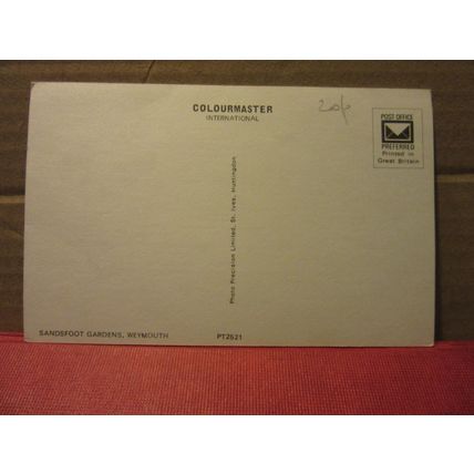 SANDSFOOT GARDENS, , WEYMOUTH, DORSET. unused postcard Colourmaster =