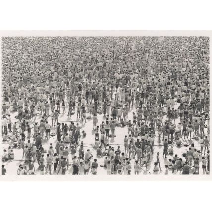 Crowds Thousands Of People Life Alan Burles Illusion Photo Postcard
