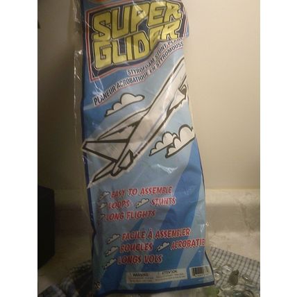 Super Glider stryofoam stunt plane new