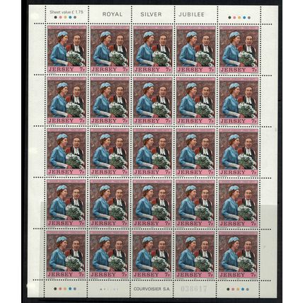 ZAYIX - Great Britain Jersey 168-170 MNH QE2 Silver Jubilee sheets 072422SL13