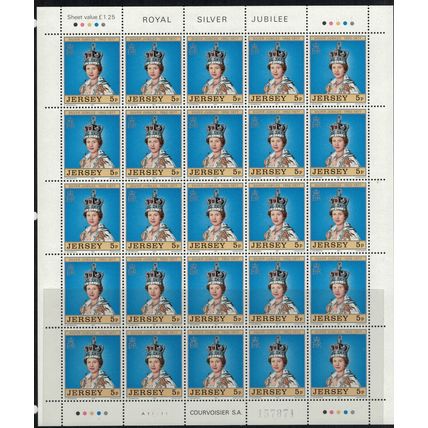 ZAYIX - Great Britain Jersey 168-170 MNH QE2 Silver Jubilee sheets 072422SL13