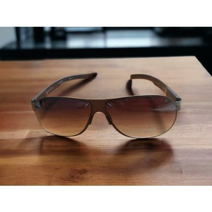 SUNGLASSES Brown, Gotti, Rectangular,Unisex, Japan,Used, 65-11