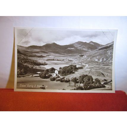 CAPEL CURIG & SNOWDON, WALES unused vintage postcard RP by Photo precision =
