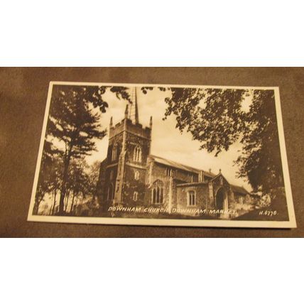 Valentines postcard - Downham Church - Downham Market - Norfolk