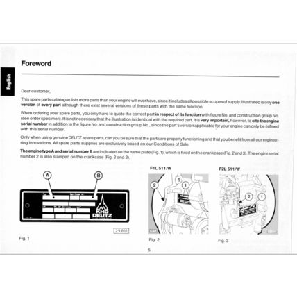 KHD Deutz FL511W Parts Catalogue 13th Edition 1989 2974220 PDF
