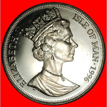 Ⰶ GREAT BRITAIN: ISLE OF MAN★ 1 CROWN 1996 CAT OF BURMA UNC★LOW START★NO RESERVE