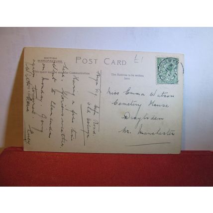 CAVES & PENMAEN HEAD, OLD COLWYN, CLWYD used antique postcard 1917 pm =