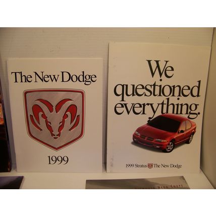 1999 DODGE VIPER RAM DURANGO DAKOTA STRATUS NEON JEEP SALES BROCHURES (6)