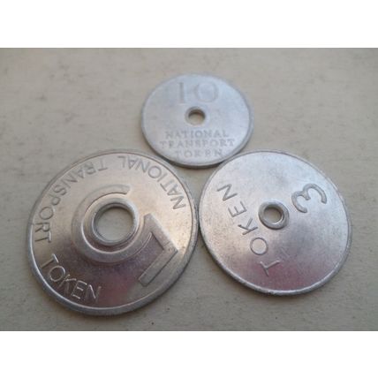 3 Different - National Transport - Tokens
