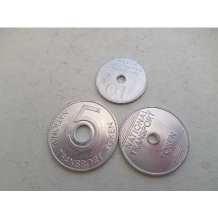 3 Different - National Transport - Tokens
