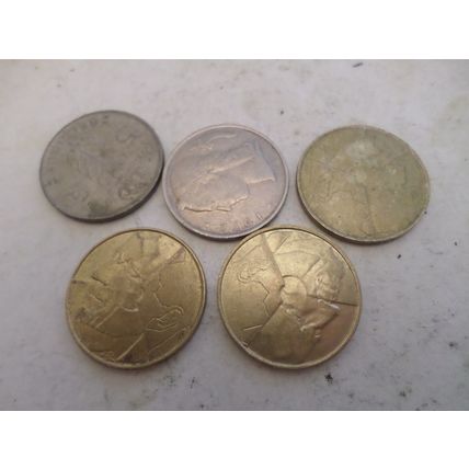 Belgium - 20 differently dated - 5 franc coins