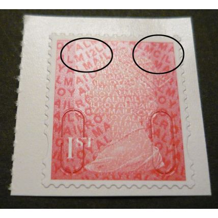 SG U3022 1st Vermilion M12L / MCIL ex London Underground Book PM35 MNH