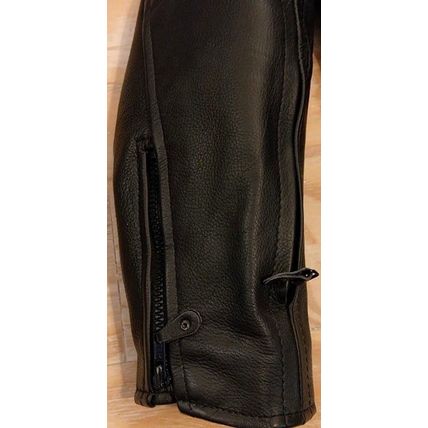 Mustang Youth/Women's Leather Biker Jacket Black XL Thinsulate Thermal Insul.