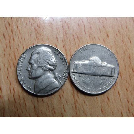 1970d USA 5 Cents Jefferson Nickel Coin