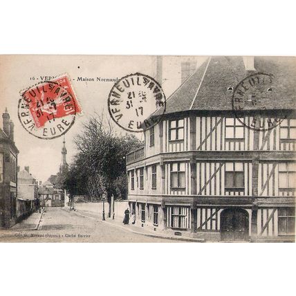 27 - Verneuil - maison normande - place Thiers