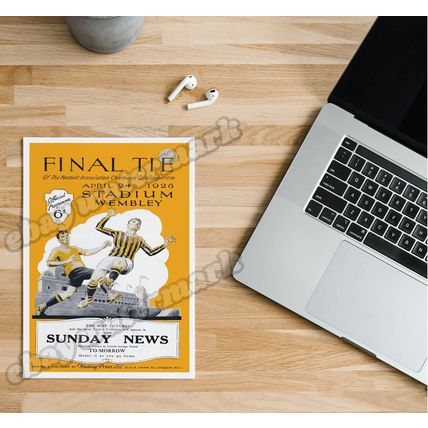 1920 - 1930 FA Cup Final Programme Cover A5 Prints *FREE P&P