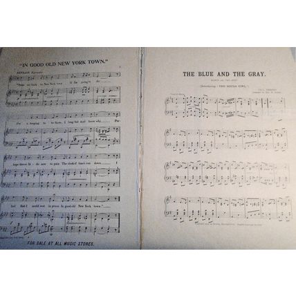 The Blue And The Gray, by Paul Dresser. 1900. Introducing the Sousa Girl.