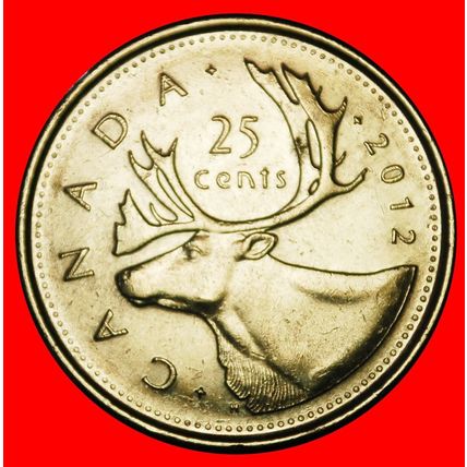 Ⰶ DEER (1937-2025): CANADA ★ 25 CENTS 2012 DISCOVERY COIN! ★LOW START★NO RESERVE