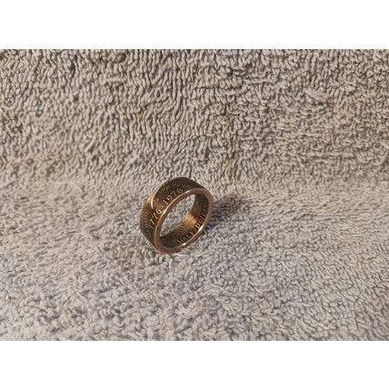 1976 Kennedy Half Dollars size 11 coin ring handmade mixed metals (B)