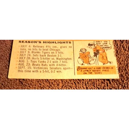 1960 Topps # 177 Johnny Kucks Kansas City Pitcher 4.0 VG/EX No Creases (GC)