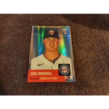 2022 Topps Chrome RC # 463 Jose Miranda Third Base Twins Mint Or Better