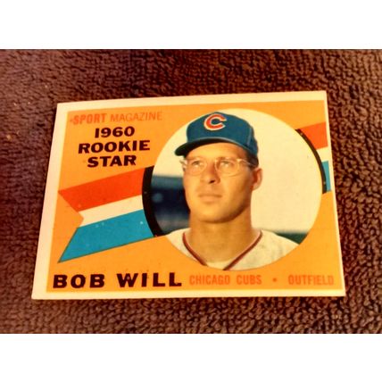 Topps 1960 RC Star 147 Bob Will Chicago Cubs 6.0 EXMT Or Better No Creases (GC)