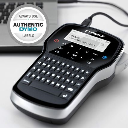 DYMO Label Maker Labelmanager 280 Rechargeable Portable Label Maker Easy-To-Use