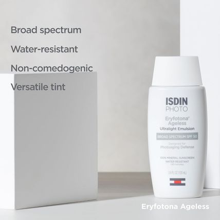 ISDIN Eryfotona Ageless Sunscreen Zinc Oxide and 100% Mineral Tinted Sunscreen S