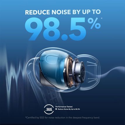 Soundcore by Anker Liberty 4 NC Wireless Noise Cancelling Earbuds, 98.5% Noise R