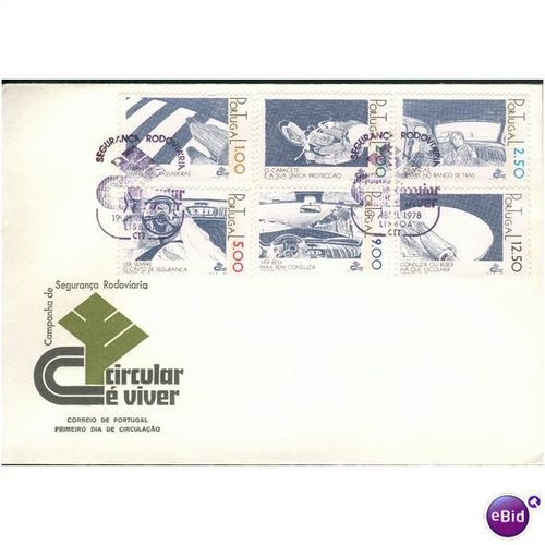 Portugal FDC 1978 - SG 1708-1713 - Seguranca Rodoviaria (Road Safety)