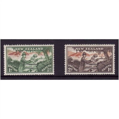 NEW ZEALAND 1946 SG678/679 HEALTH STAMPS SET 2 VALS U/M MINT