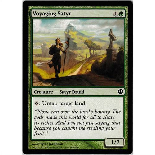 Magic the Gathering MTG Theros 182/249 Voyaging Satyr