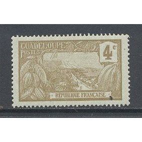 Guadeloupe.SG63 4c Mount Houllemont,Basse-Terre (Brown/Pale Grey).M/Mint.Dec14