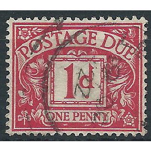 1914 D1 1d Red Postage Due Fine Used