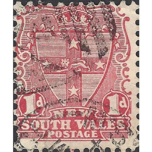 NEW SOUTH WALES, Escutcheon, red 1905, 6d