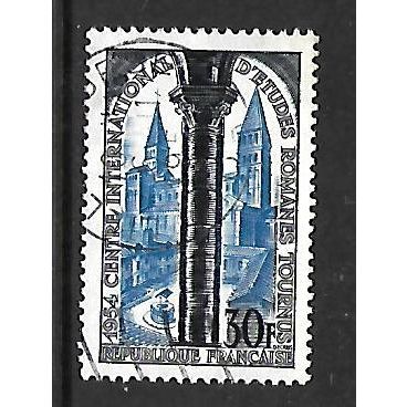 FRANCE 1954 ROMANESQUE STUDIES 30F ABBEYCHURCH OF ST PHILIBERT SG 1213 FINE USED