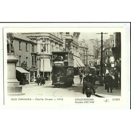 Wales SWANSEA Castle Street Postcard (Collectorcard C1203)