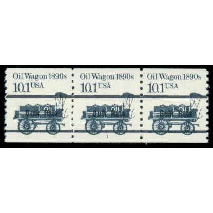 2130c 10.1c Oil Wagon Very Fine MNH Dry Gum PNC 1/3 Blk R0526